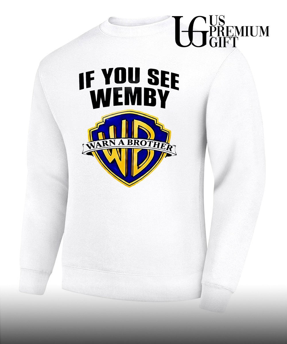 Chet Holmgren wearing If You See Wemby Warn A Brother shirt