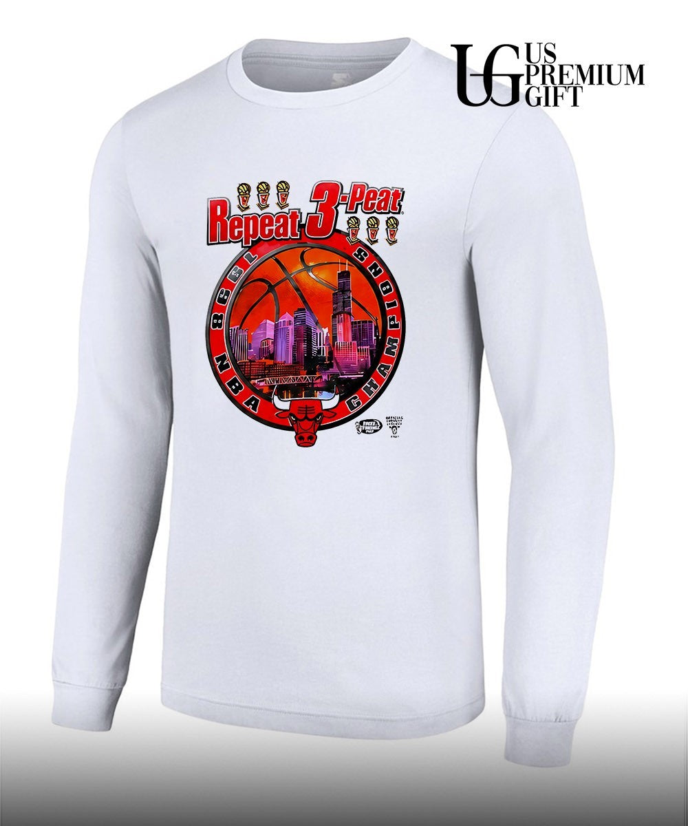 Chicago Bulls NBA 1998 Repeat 3-Peat Champions shirt