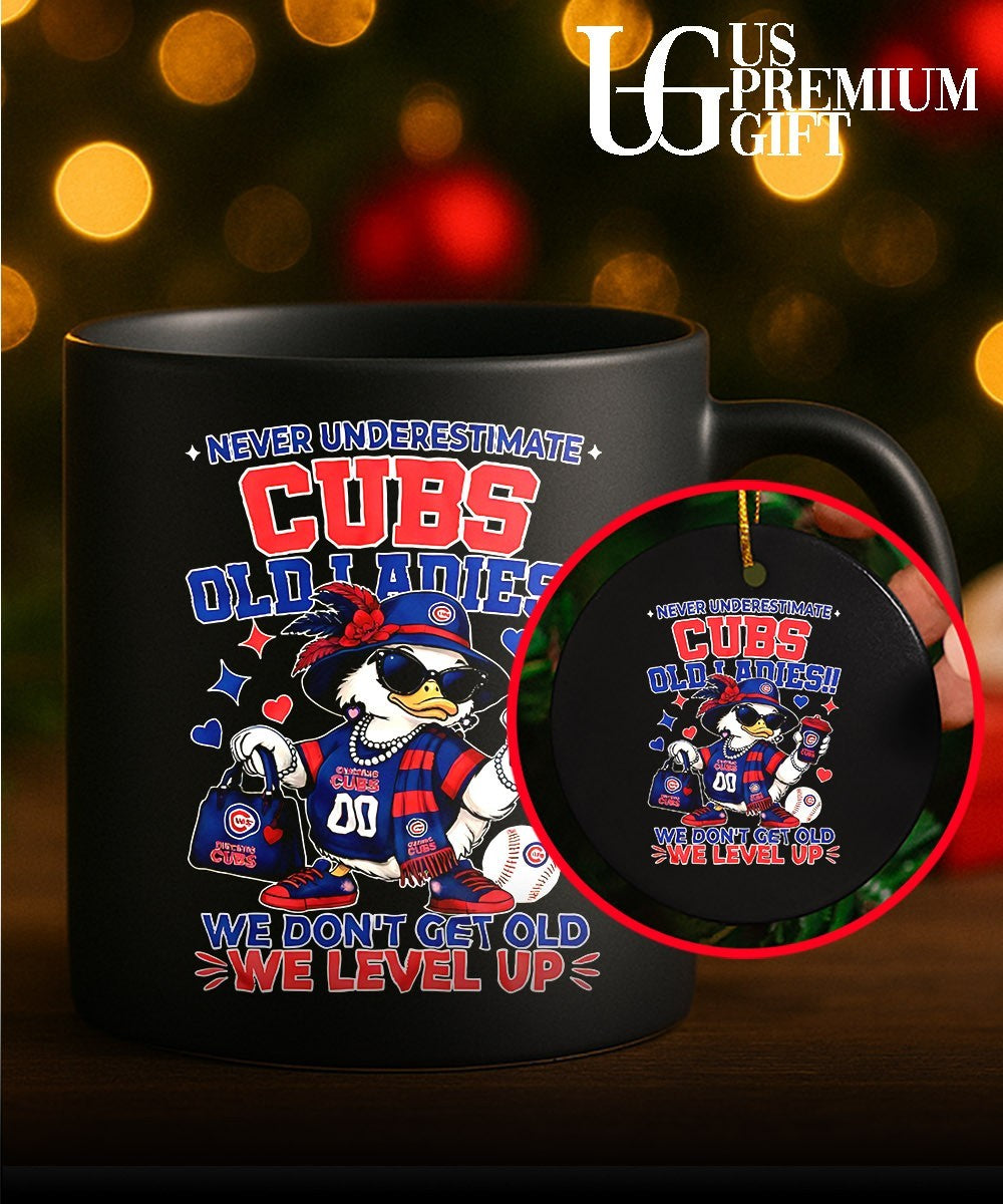 Chicago Cubs MLB never underestimate Cubs old ladies we don_t get old we level up shirt