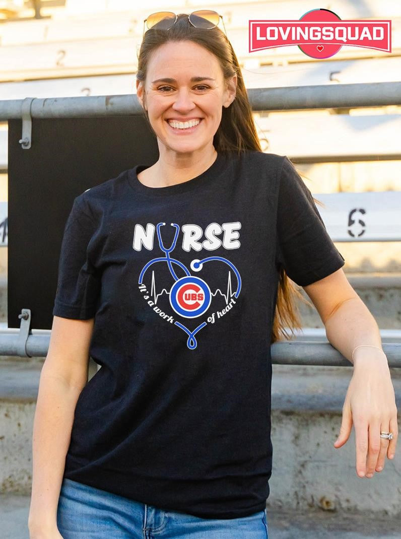 Chicago Cubs Nurse It’s A Work Of Heart Heartbeat Shirt