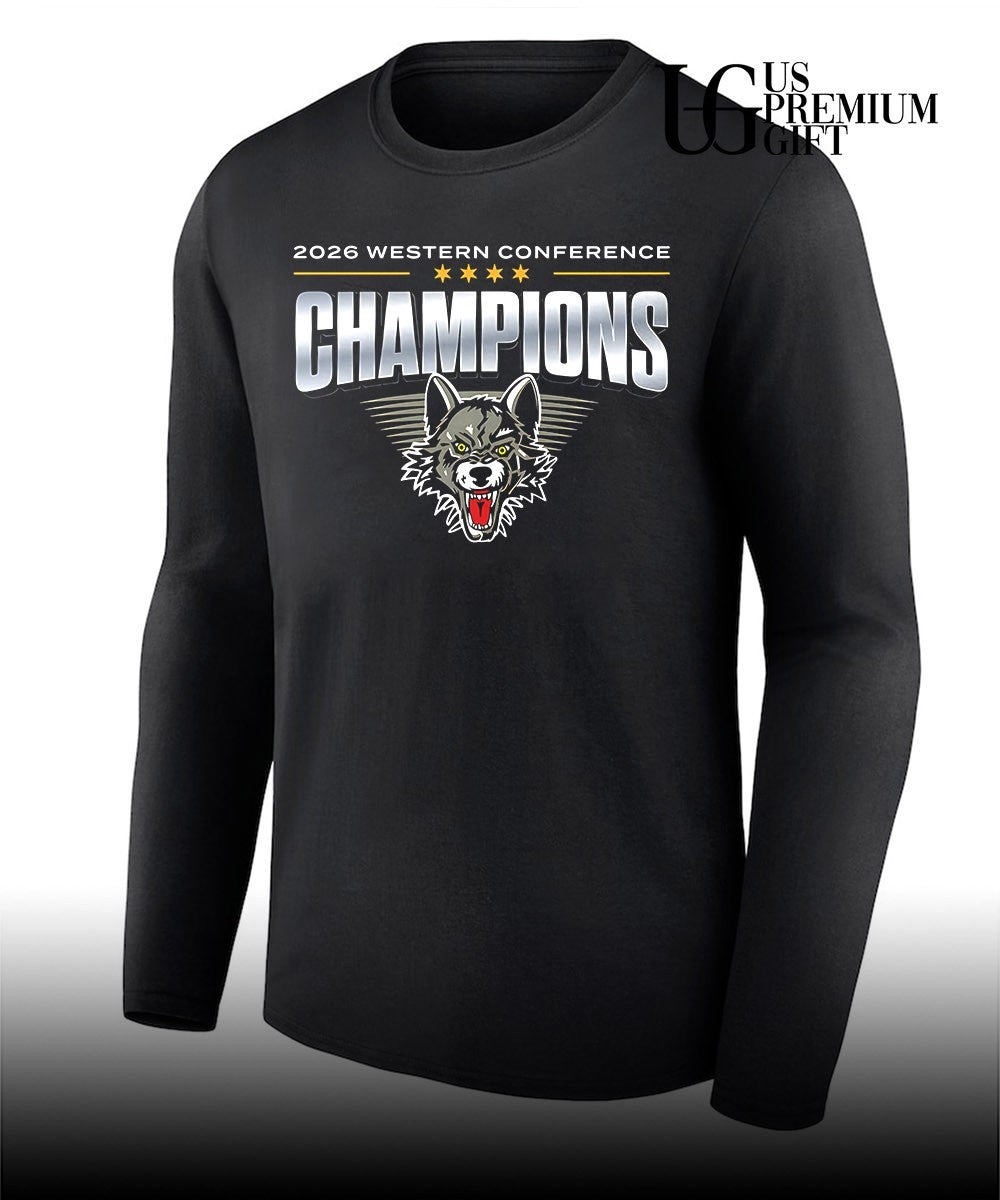 Chicago Wolves 2026 Western Conference Champions T-T-shirt