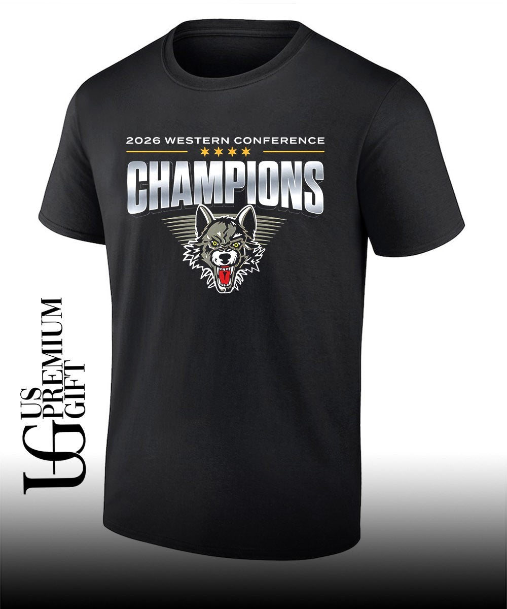Chicago Wolves 2026 Western Conference Champions T-T-shirt