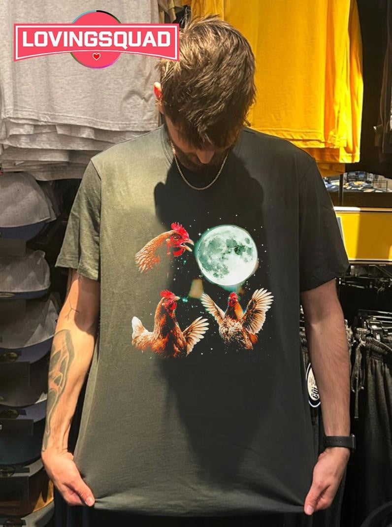Chicken Howling At Moon Shirt