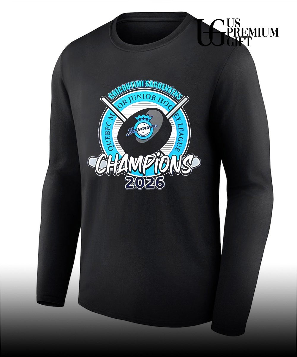 Chicoutimi Saguenéens 2026 Quebec Maritimes Junior Hockey League Champions shirt