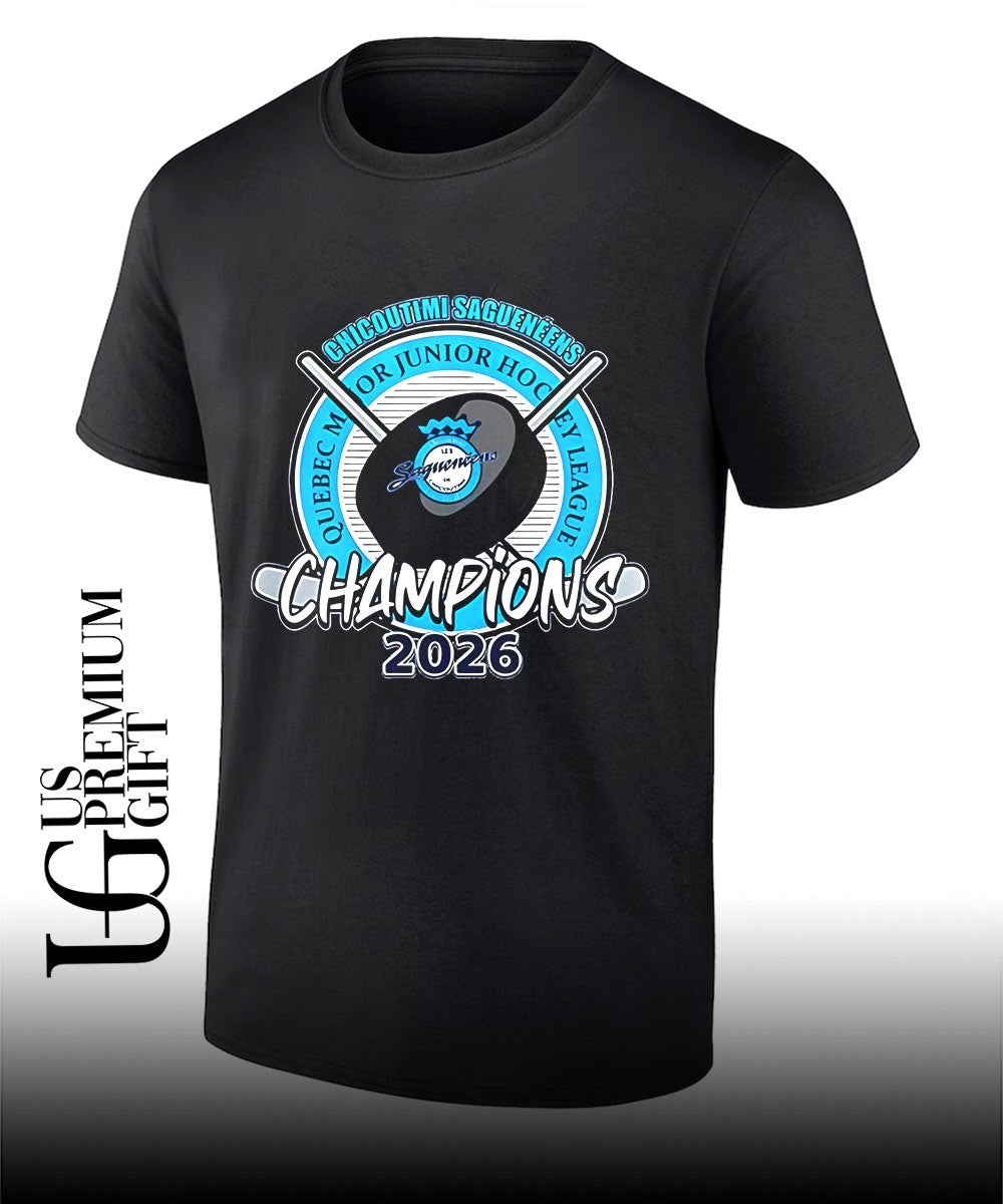 Chicoutimi Saguenéens 2026 Quebec Maritimes Junior Hockey League Champions shirt