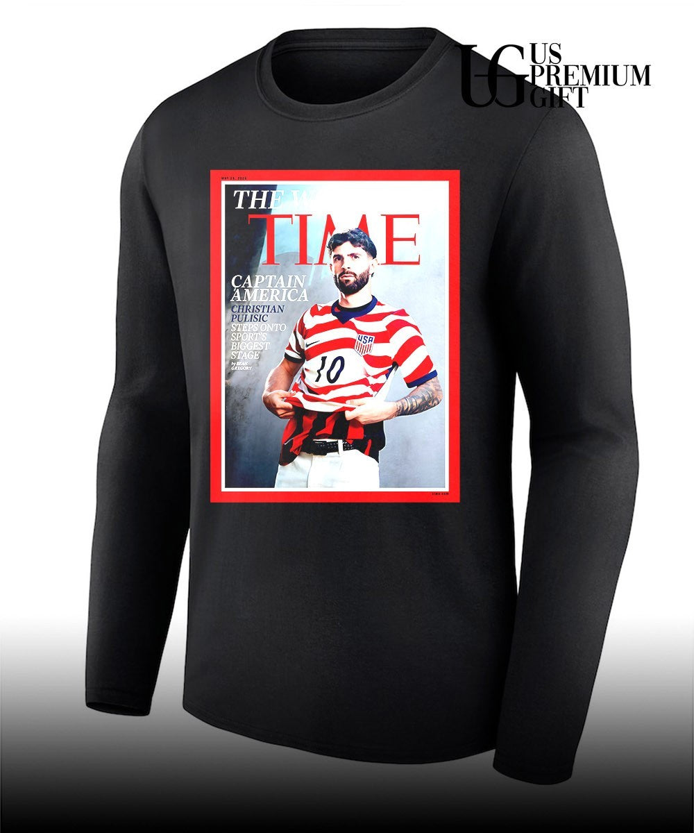 Christian Pulisic Captain America Time The World Cup Amazing shirt