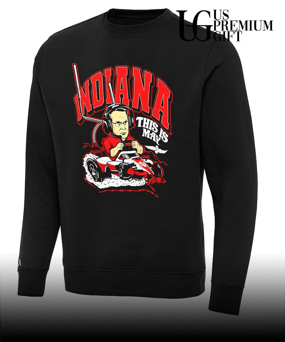 Cignetti Driving Go Kart This is Cignetti’s May Indianapolis shirt