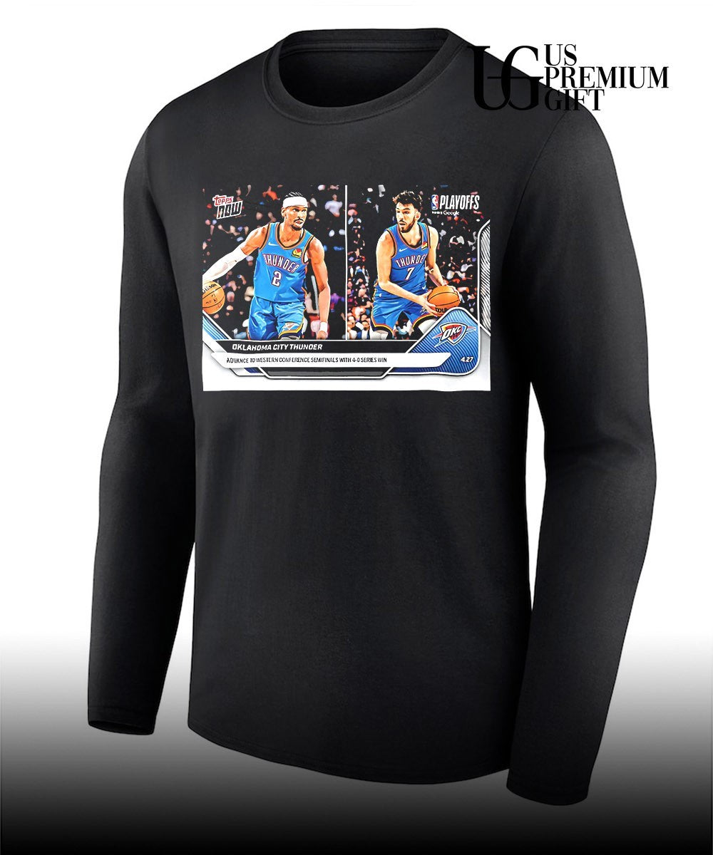 City Thunder Thunder 2025 26 NBA Topps now trading card shirt