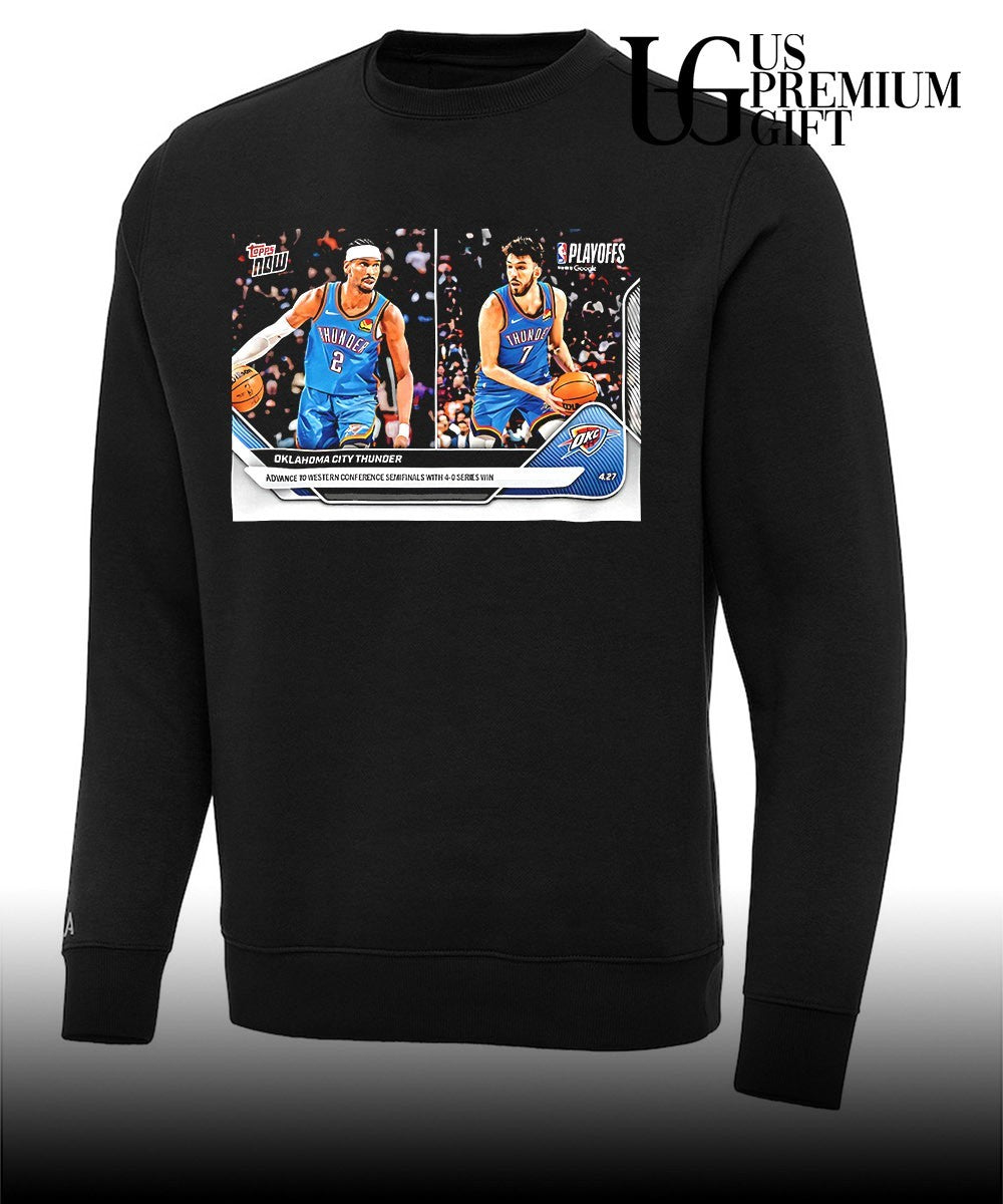 City Thunder Thunder 2025 26 NBA Topps now trading card shirt