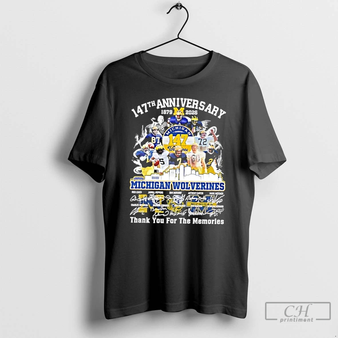 Classic 147th Anniversary 1879 2026 Michigan Wolverines Rick Leach And Legends Thank You For The