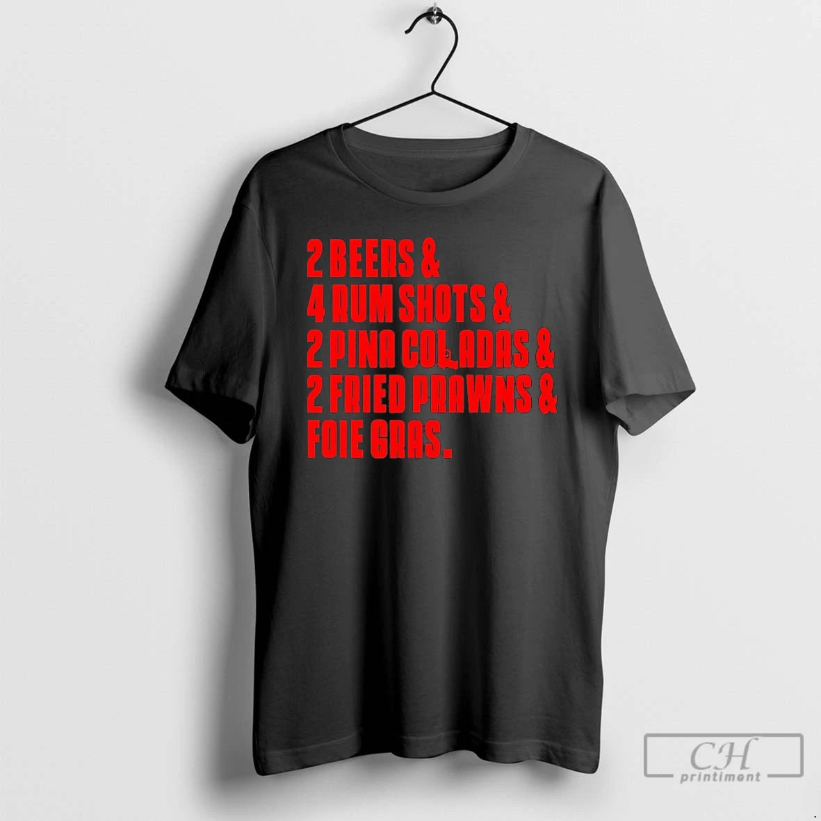 Classic 2 Beers And 4 Rum Shots And 2 Pina Coladas And 2 Fried Prawns T-Shirts, Hoodie, Sweatshirt | PopFlextees.com