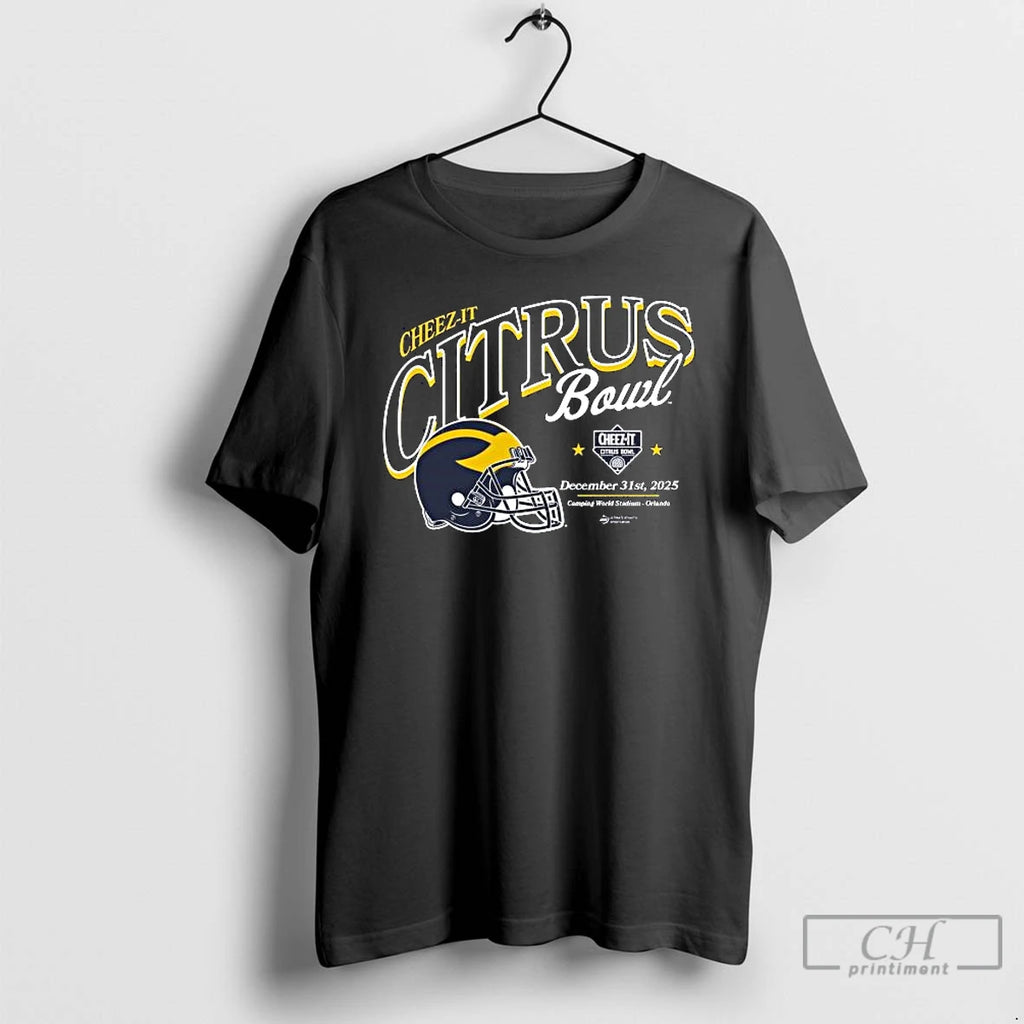 Classic 2025 Cheez It Citrus Bowl Michigan December 31st 2025 Helmet T-Shirts, Hoodie, Sweatshirt | PopFlextees.com