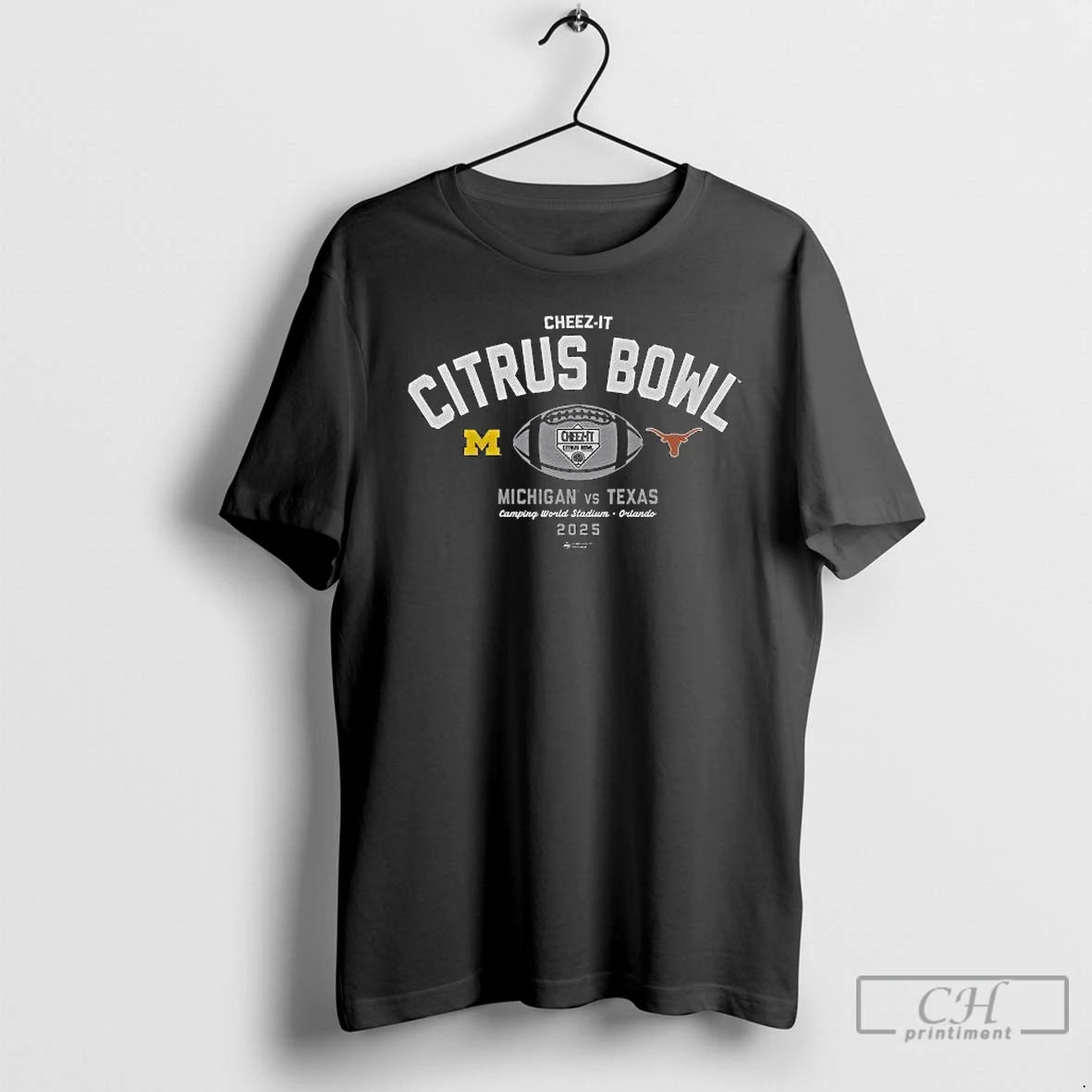 Classic 2025 Cheez Citrus Bowl Michigan Wolverines Vs Texas Longhorns Camping World Stadium Orlando T-Shirts, Hoodie, Sweatshirt