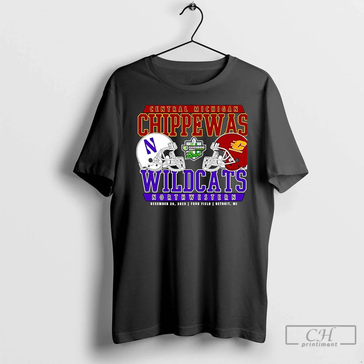 Classic 2025 Gameabove Sports Bowl Dueling Central Michigan Chippewas Vs Wildcats Northwestern T-Shirts, Hoodie, Sweatshirt
