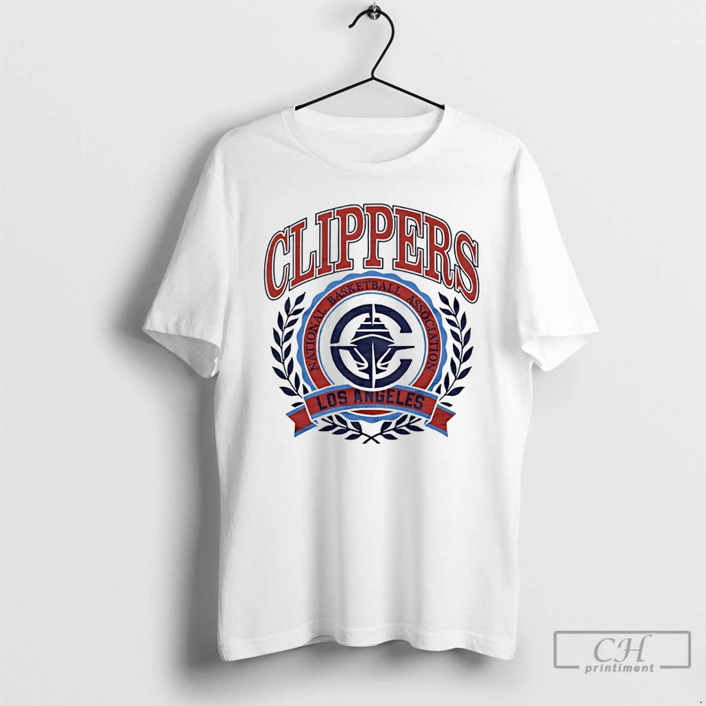 Classic 2025 Nba Los Angeles Clippers Crest T-Shirts, Hoodie, Sweatshirt | PopFlextees.com