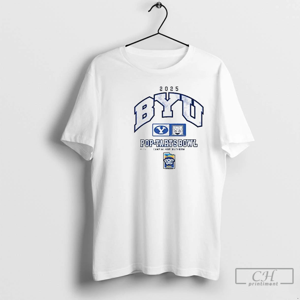 Classic 2025 Pop Tarts Bowl Byu Cougars Camping World Stadium Circle White T Shirts Sweater Hoodie, Sweatshirt