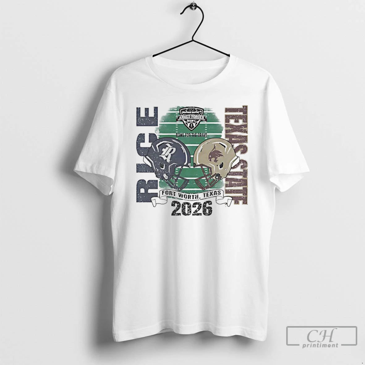 Classic 2026 Armed Forces Bowl Rice Owls Vs Texas State Bobcats Helmets T Shirts Sweater Hoodie, Sweatshirt | PopFlextees.com