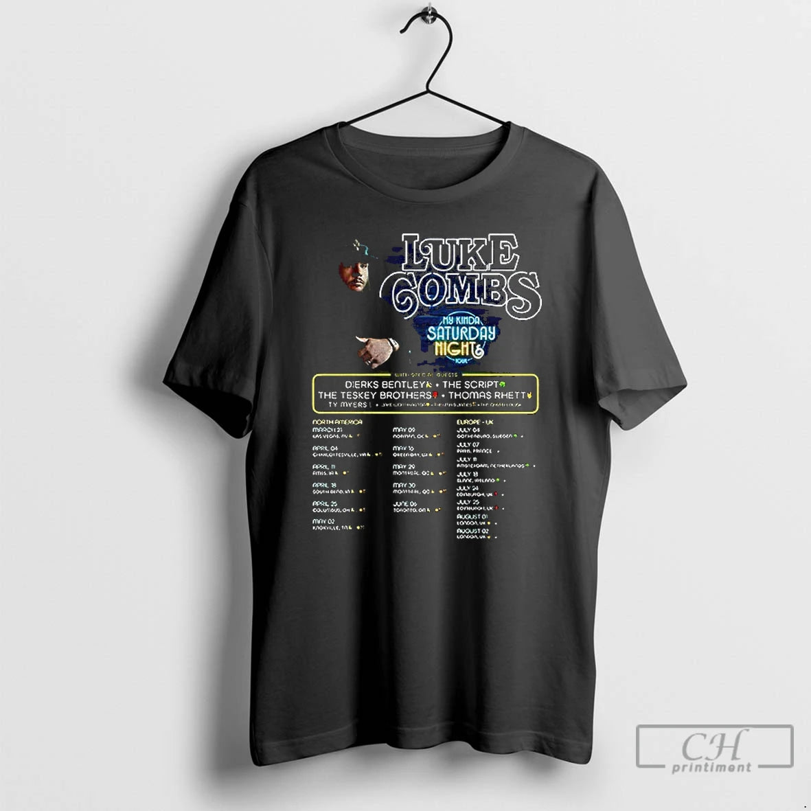 Classic 2026 Luke Combs My Kinda Saturday Night Tour T-Shirts, Hoodie, Sweatshirt | PopFlextees.com