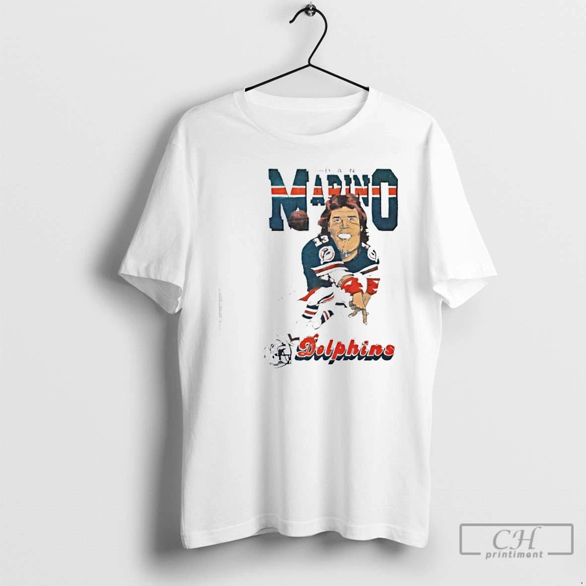 Classic 80s Miami Dolphins Dan Marino Caricature T-Shirts, Hoodie, Sweatshirt | PopFlextees.com