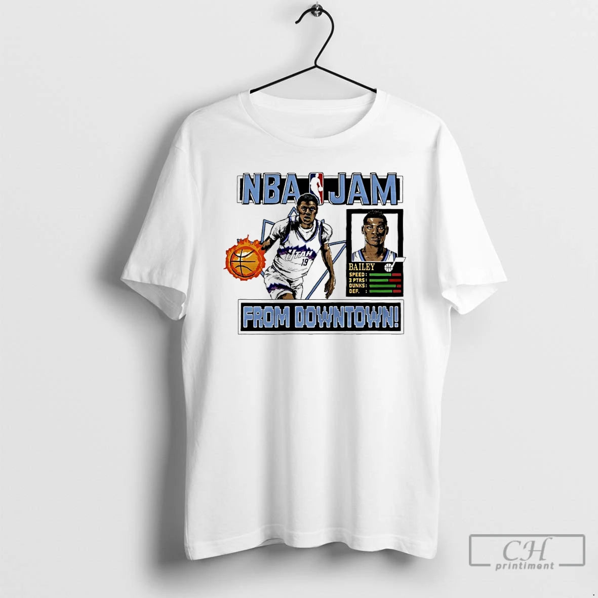 Classic Ace Bailey Utah Jazz Nba Jam From Downtown T-Shirts, Hoodie, Sweatshirt | PopFlextees.com