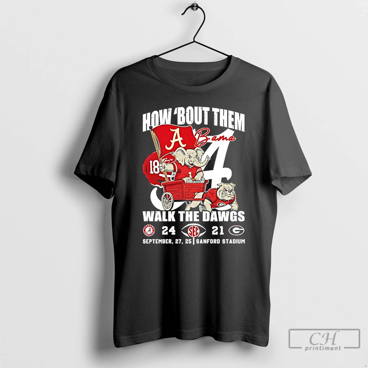 Classic Alabama 18 Beat Georgia 24 21 How Bout Them Walk The Dawgs 2025 T-Shirts, Hoodie, Sweatshirt | PopFlextees.com