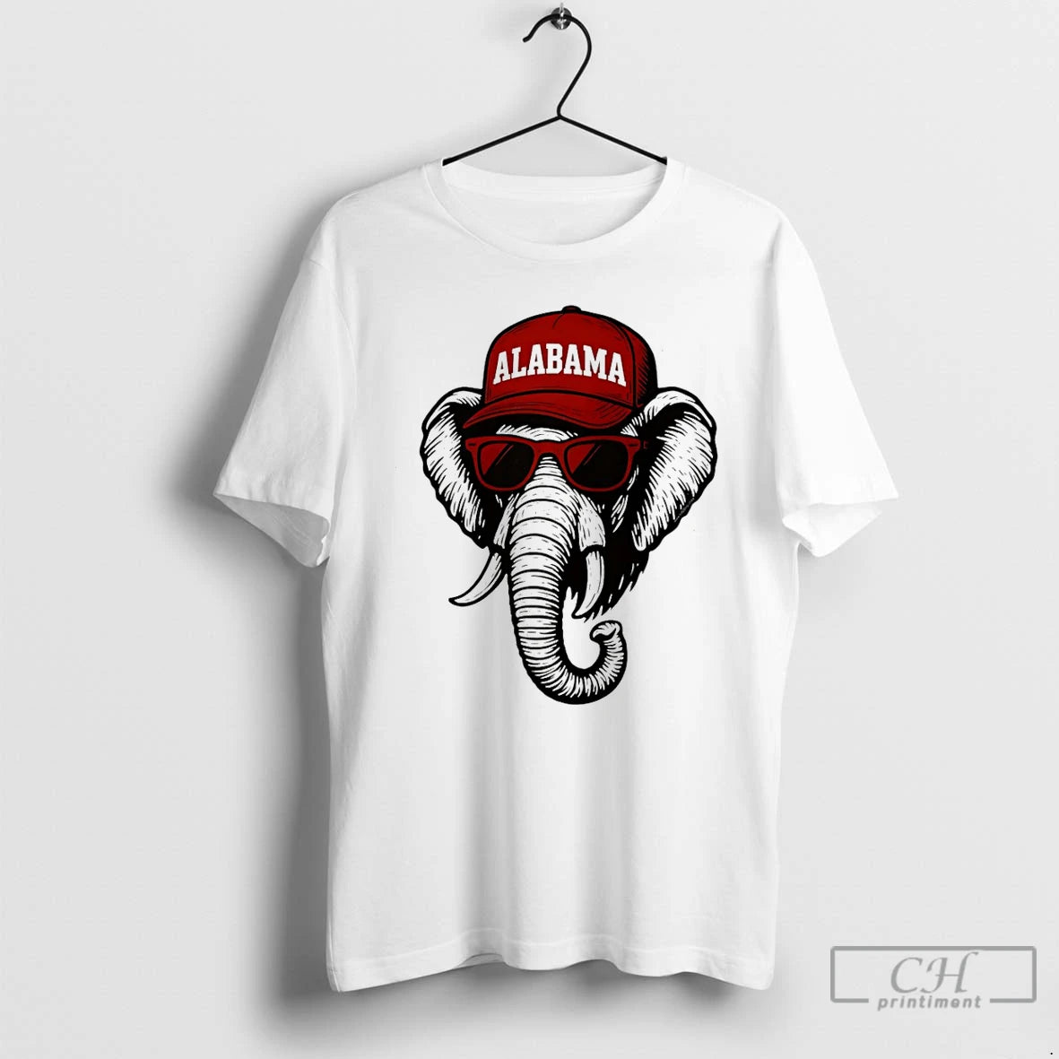Classic Alabama Elephant With Glasses And Hat T-Shirts, Hoodie, Sweatshirt | PopFlextees.com