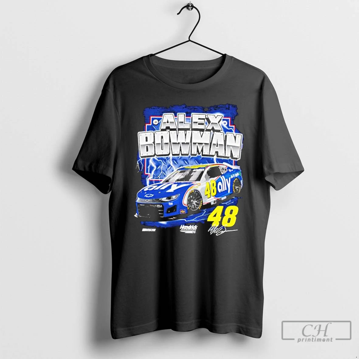 Classic Alex Bowman Hendrick Motorsports Team Car Number 48 Signature T-Shirts, Hoodie, Sweatshirt