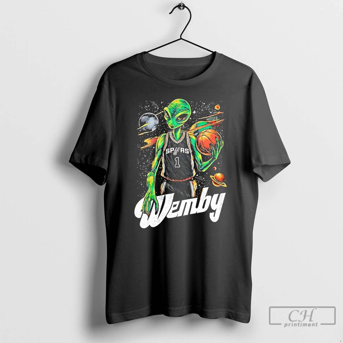 Classic Alien Wemby San Antonio Spurs Victor Wembanyama Graphic T-Shirts, Hoodie, Sweatshirt | PopFlextees.com