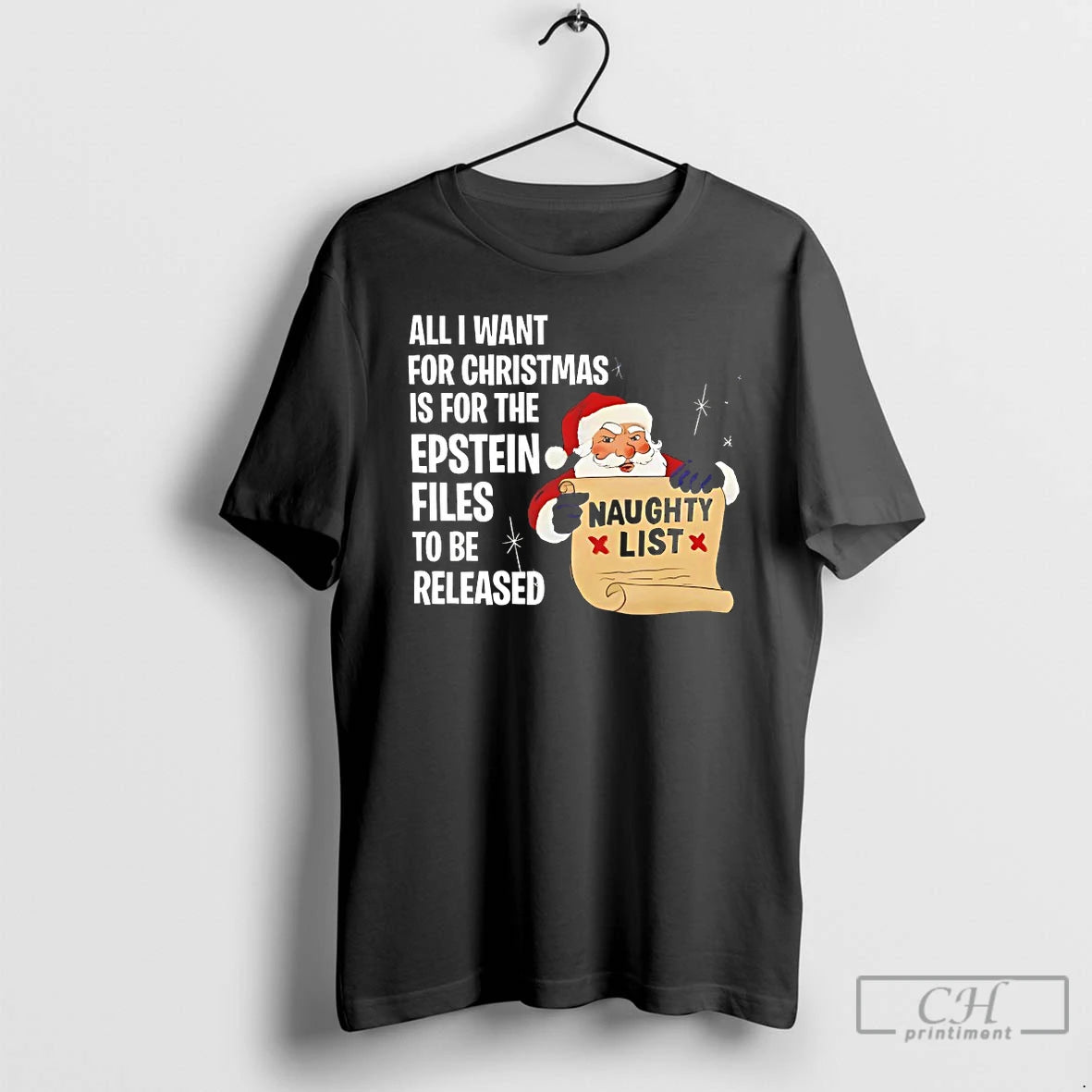 Classic All I Want For Christmas Is For The Epstein Files T-Shirts, Hoodie, Sweatshirt | PopFlextees.com