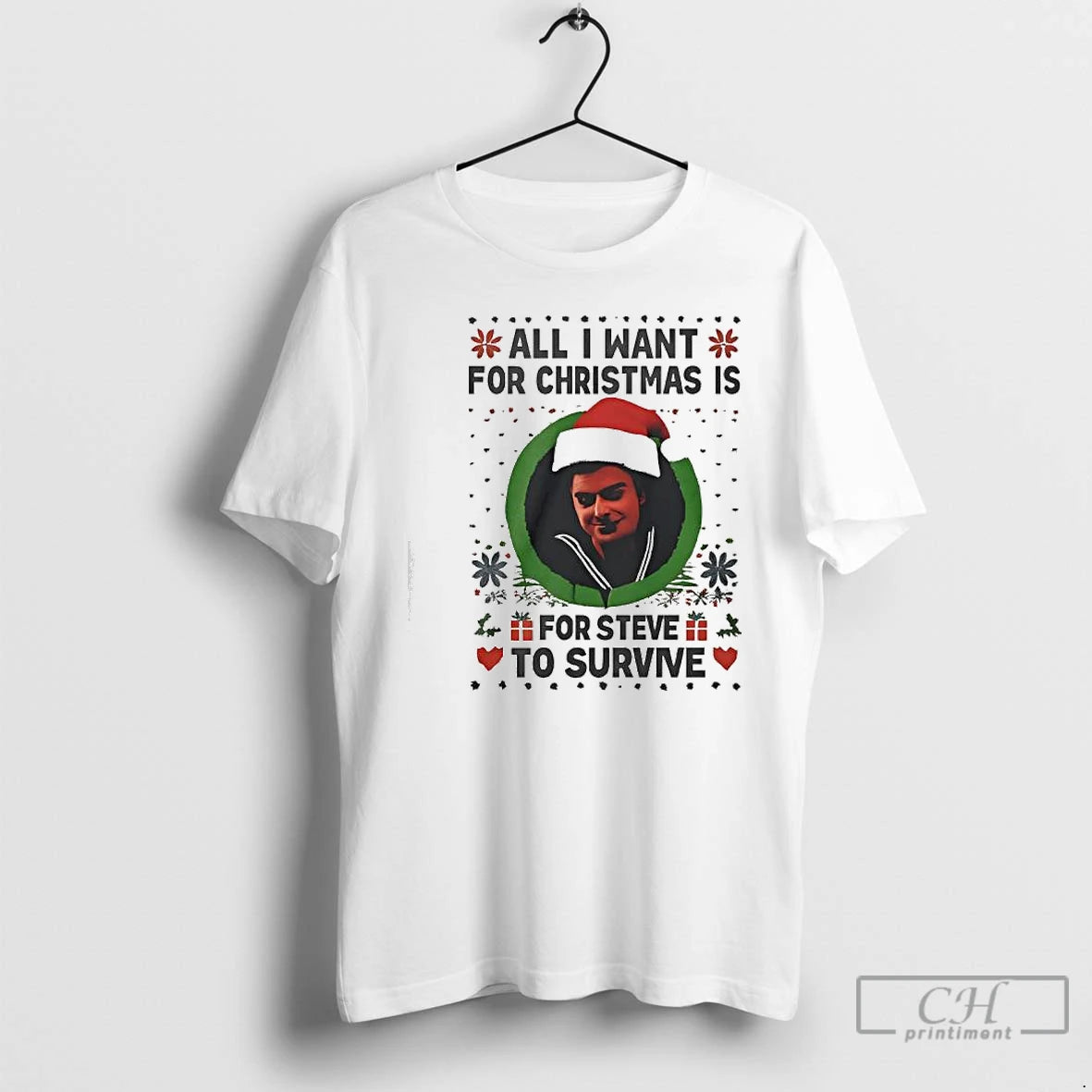 Classic All I Want For Christmas Is Steve Harrington To Survive T-Shirts, Hoodie, Sweatshirt | PopFlextees.com
