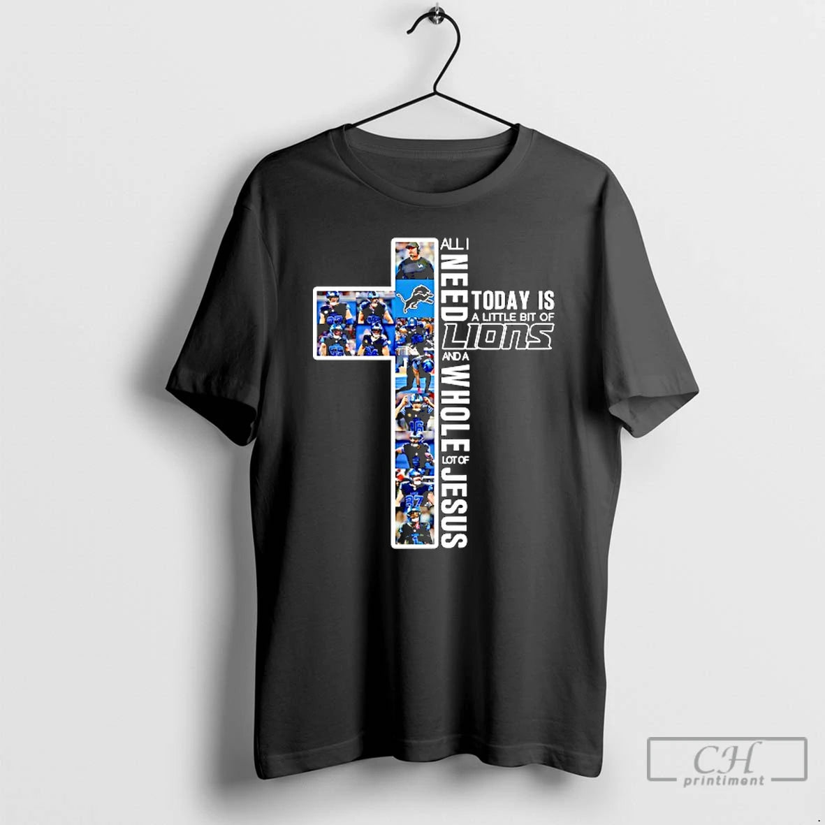 Classic All I Need Today Is A Little Bit Of Detroit Lions And A Whole T-Shirts, Hoodie, Sweatshirt | PopFlextees.com