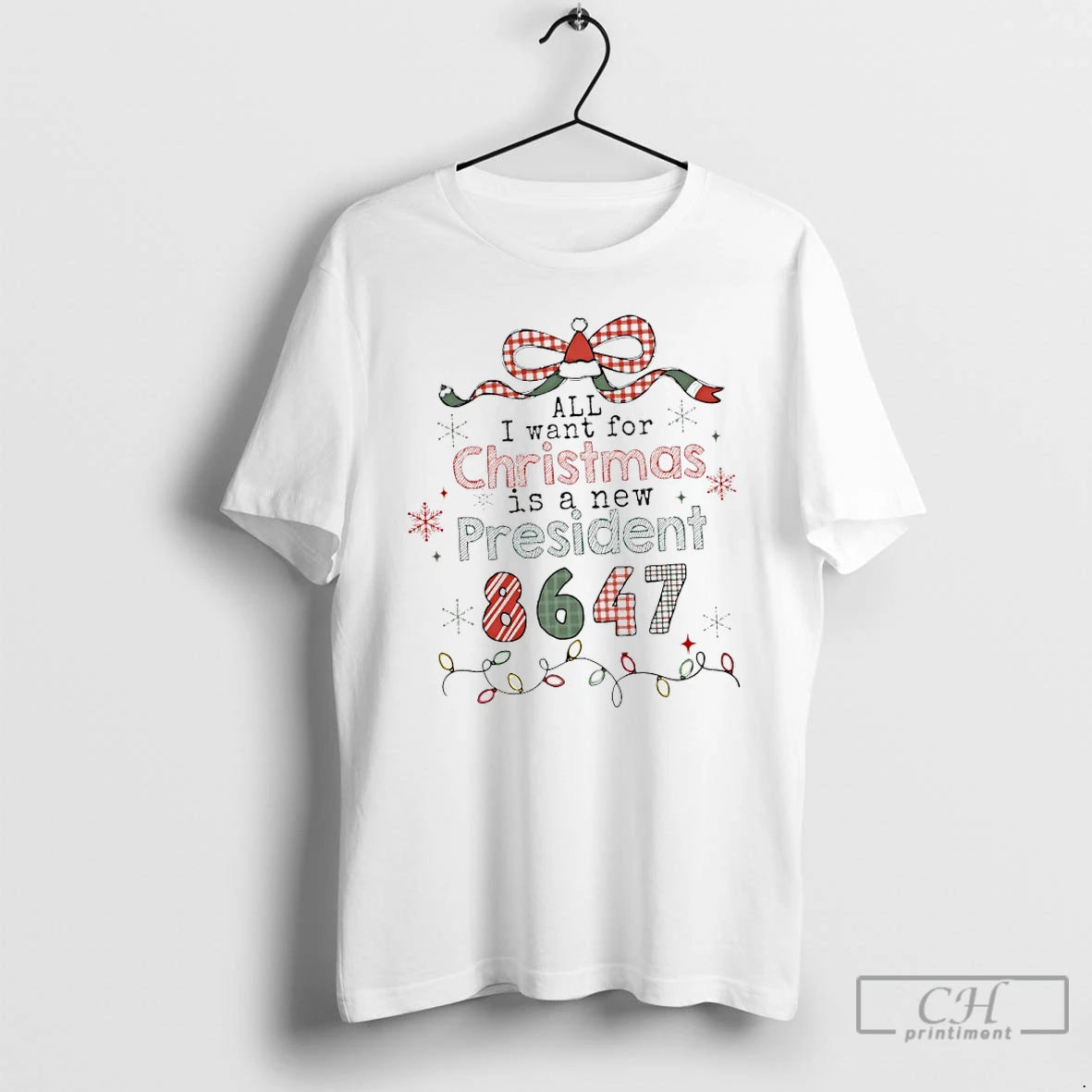 Classic All I Want For Christmas Is A New President 86 47 T Shirts Sweater Hoodie, Sweatshirt | PopFlextees.com