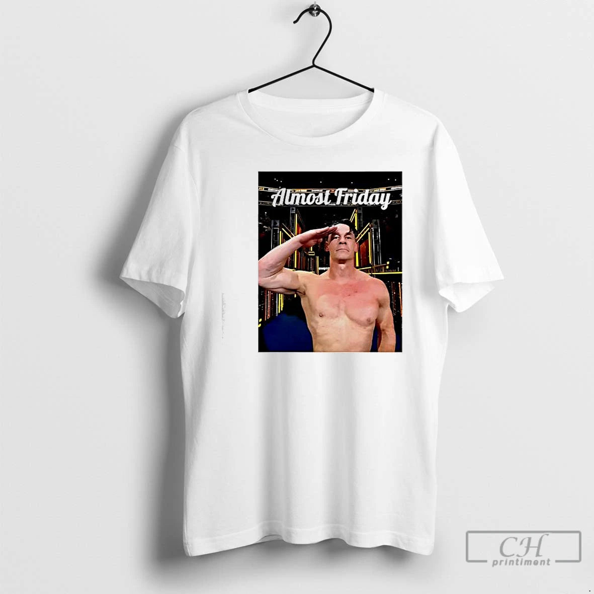 Classic Almost Friday John Cena Salute Graphic T-Shirts, Hoodie, Sweatshirt | PopFlextees.com