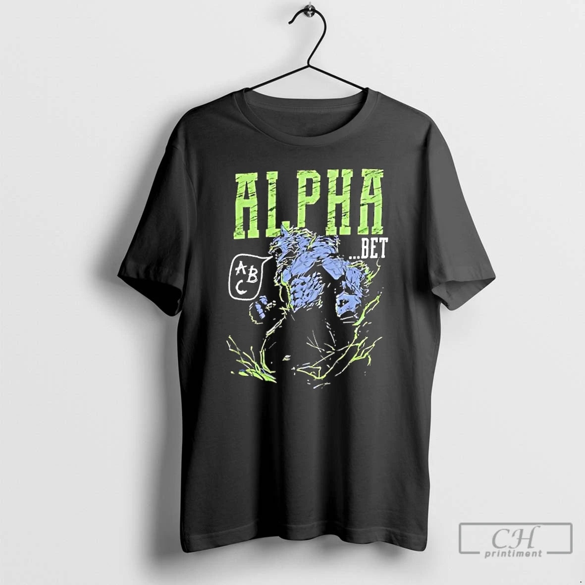 Classic Alpha Bet Wolf Graphic Retro T-Shirts, Hoodie, Sweatshirt | PopFlextees.com