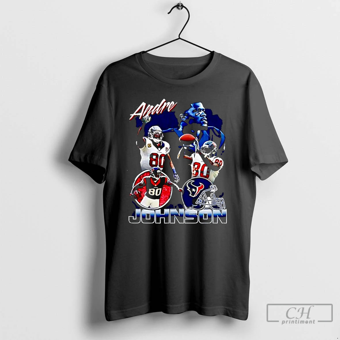 Classic Andre Johnson Houston Texans Player Collage Christmas T-Shirts, Hoodie, Sweatshirt | PopFlextees.com