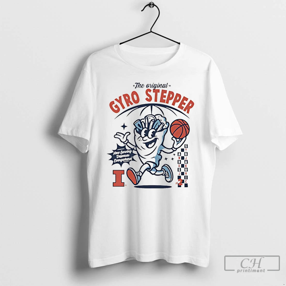 Classic Andrej Stojakovic Illinois Fighting Illini The Gyro Stepper T-Shirts, Hoodie, Sweatshirt | PopFlextees.com