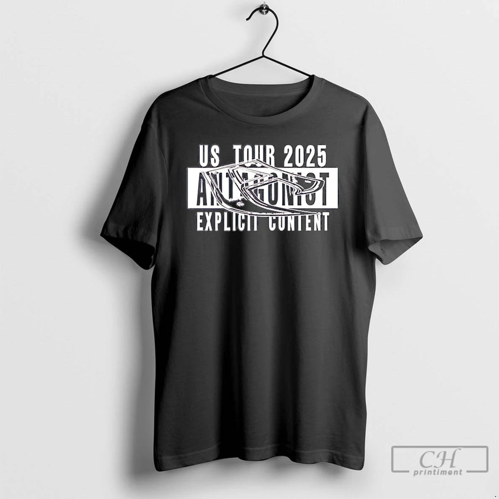 Classic Antagonist Us Tour 2025 Explicit Content T-Shirts, Hoodie, Sweatshirt | PopFlextees.com