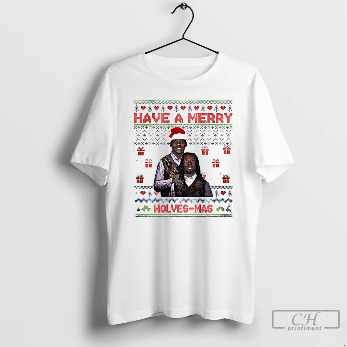 Classic Anthony Edwards And Naz Reid Minnesota Timberwolves Stepbrothers Have A Merry Wolves Mas Christmas T-Shirts,...