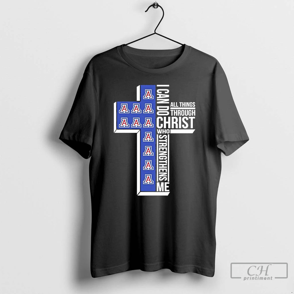 Classic Arizona Wildcats Cross I Can Do All Things Through Christ Who Strengthen Me T-Shirts, Hoodie, Sweatshirt