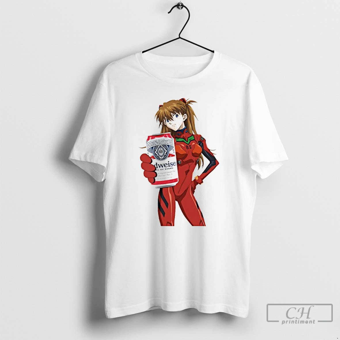 Classic Asuka Langley Soryu X Budweiser T-Shirts, Hoodie, Sweatshirt | PopFlextees.com