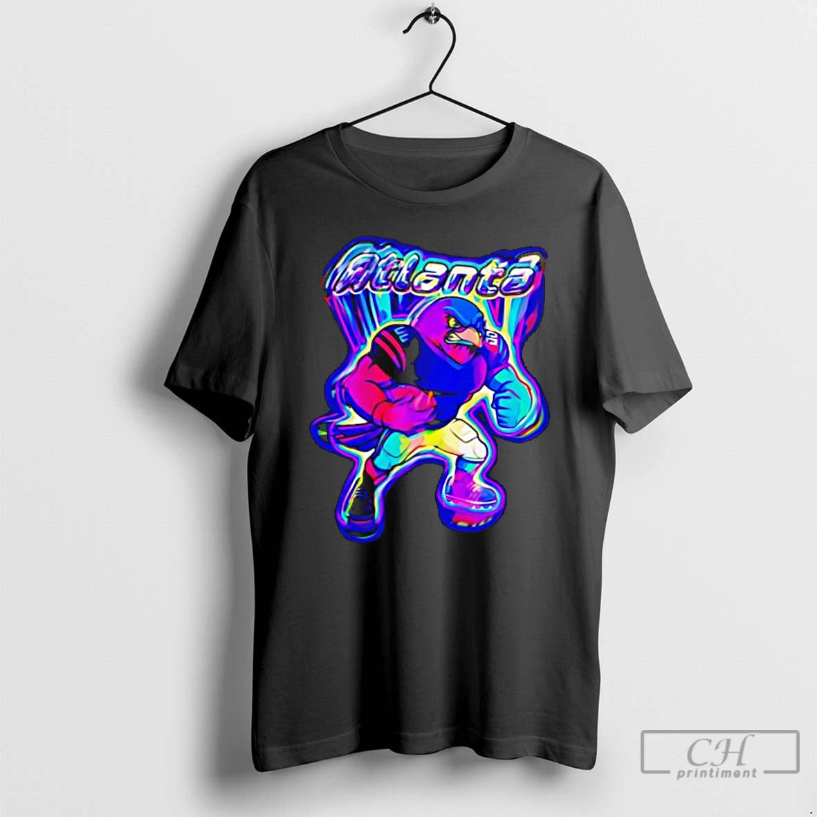 Classic Atlanta Football Retro Neon Vintage Mascot T-Shirts, Hoodie, Sweatshirt | PopFlextees.com