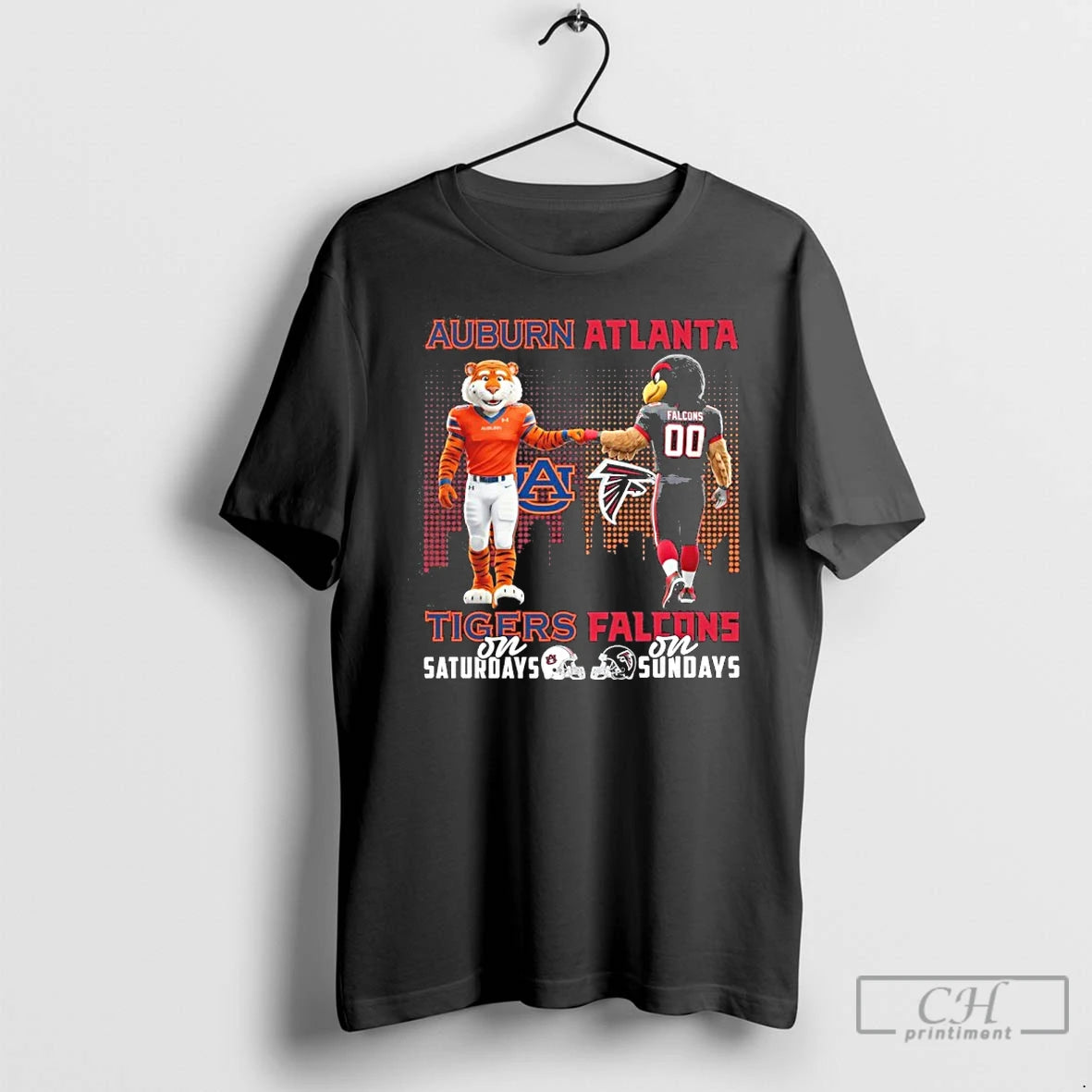 Classic Auburn Tigers On Saturdays X Atlanta Falcons On Sundays T-Shirts, Hoodie, Sweatshirt | PopFlextees.com
