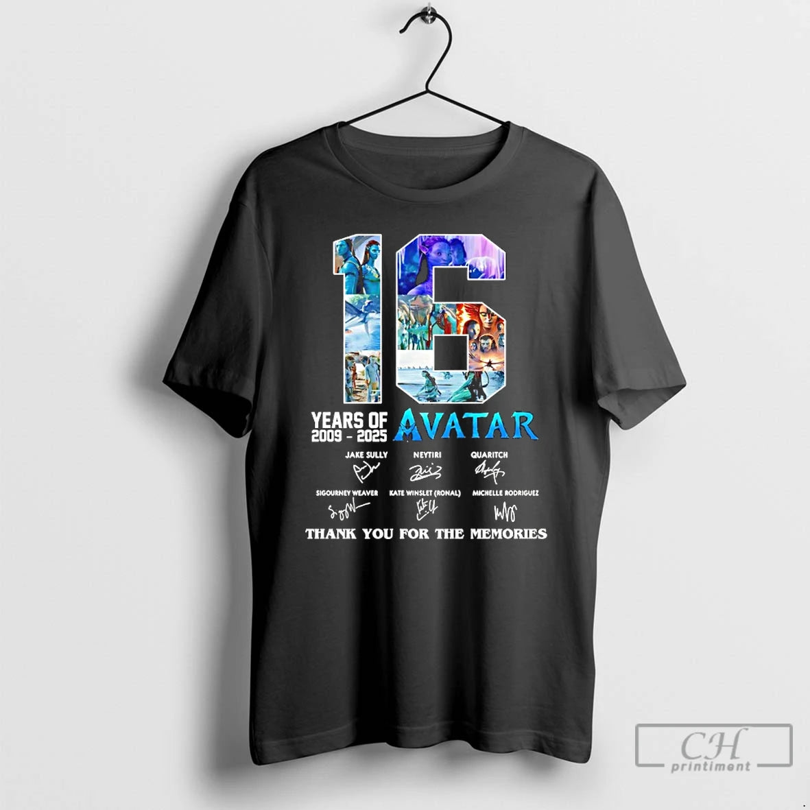 Classic Avatar 16 Years Of 2009 2025 Thank You For The Memories Signatures T Shirts Hoodie, Sweatshirt | PopFlextees.com