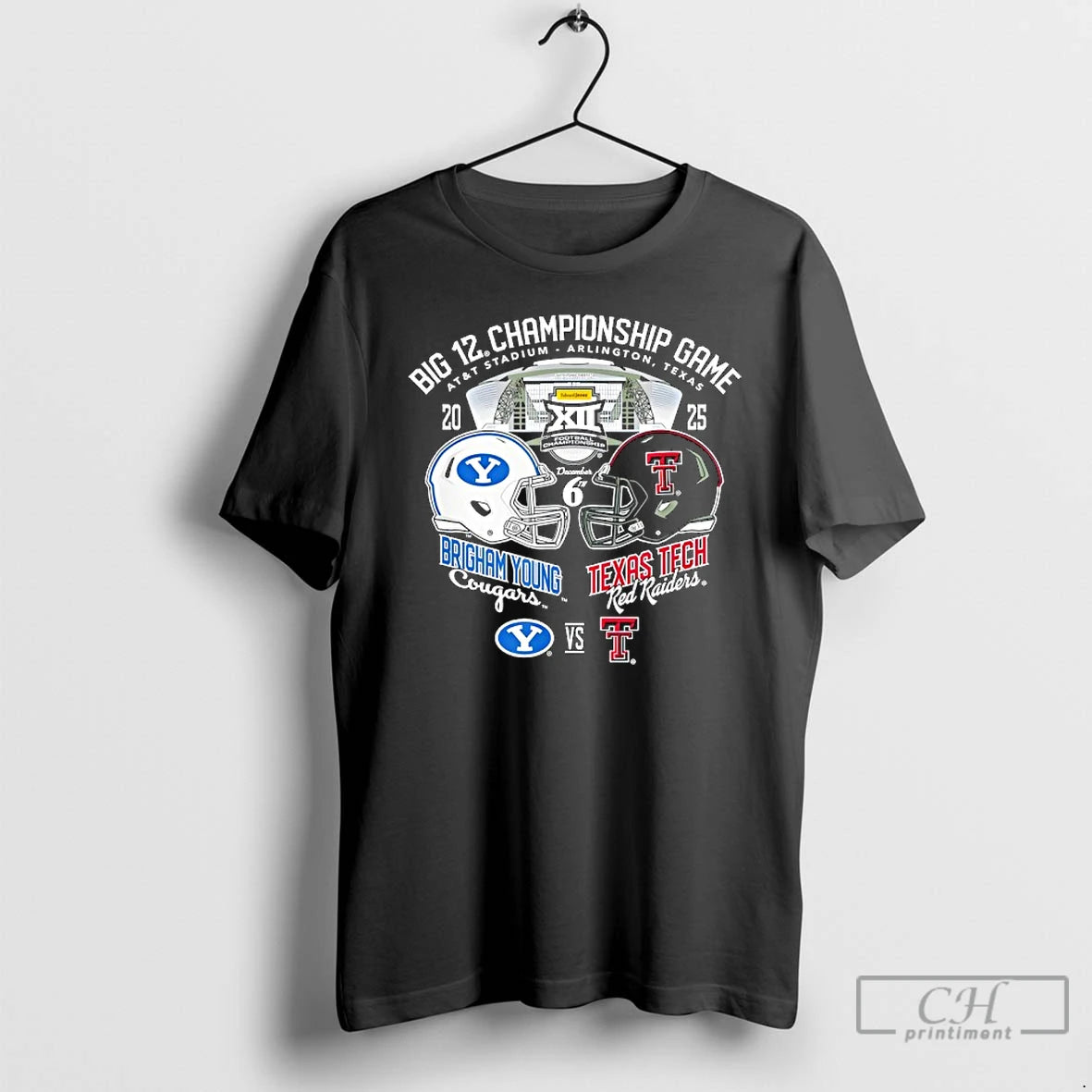 Classic Byu Vs Texas Tech Big 12 Championship 2025 Football T-Shirts, Hoodie, Sweatshirt | PopFlextees.com