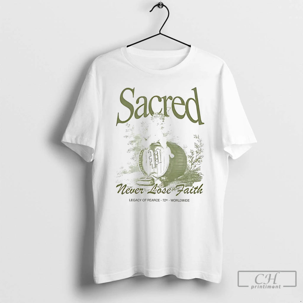 Classic Bacchus On A Barrel Sacred Never Lose Faith T-Shirts, Hoodie, Sweatshirt | PopFlextees.com