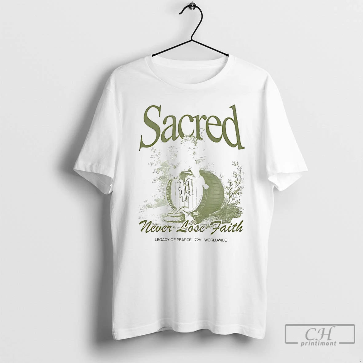 Classic Bacchus On A Barrel Sacred Never Lose Faith T-Shirts, Hoodie, Sweatshirt | PopFlextees.com