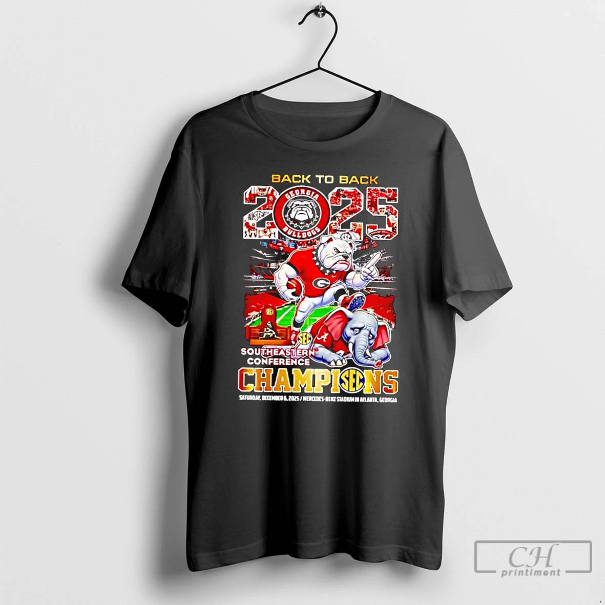 Classic Back To Back 2025 Georgia Bulldogs Southeastern Conference Champions T-Shirts, Hoodie, Sweatshirt | PopFlextees.com