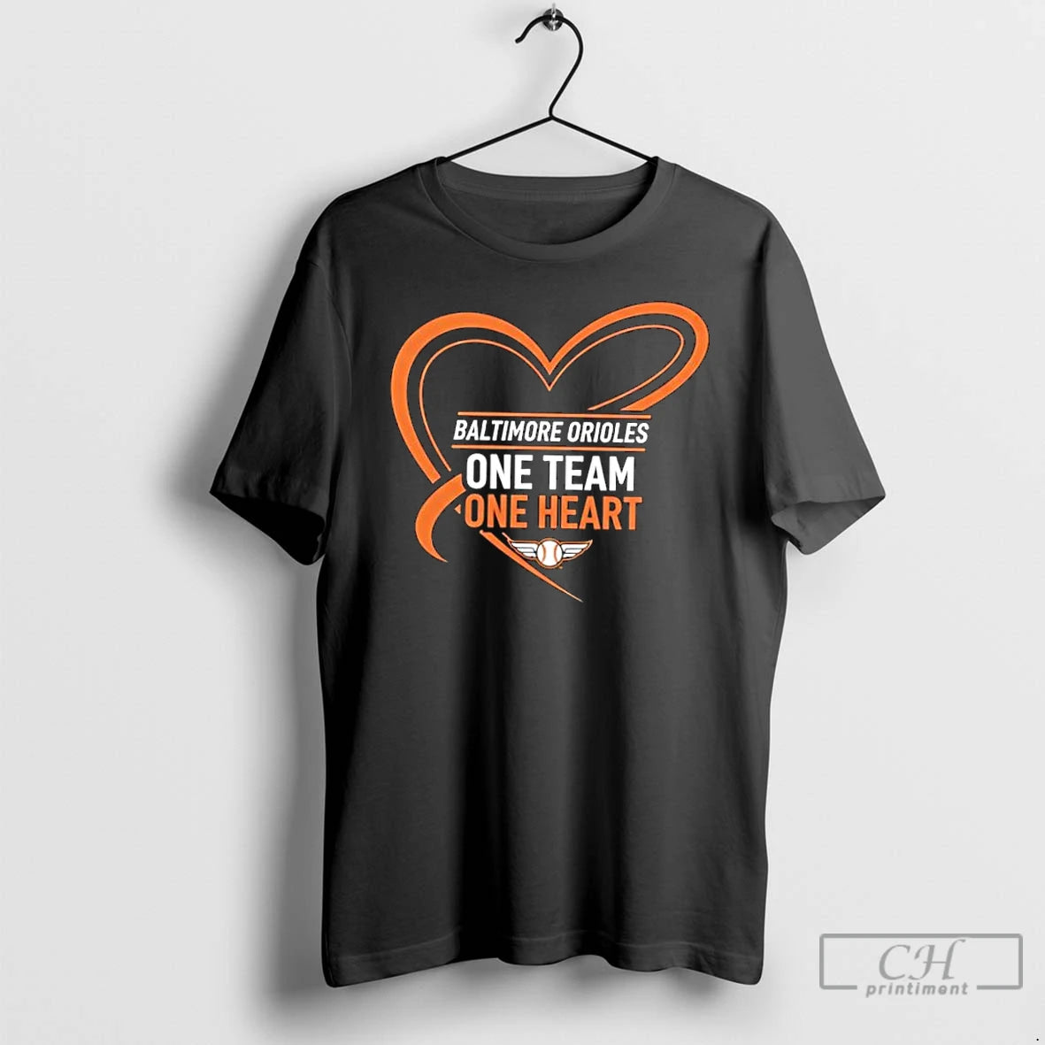Classic Baltimore Orioles One Team One Heart T-Shirts, Hoodie, Sweatshirt | PopFlextees.com