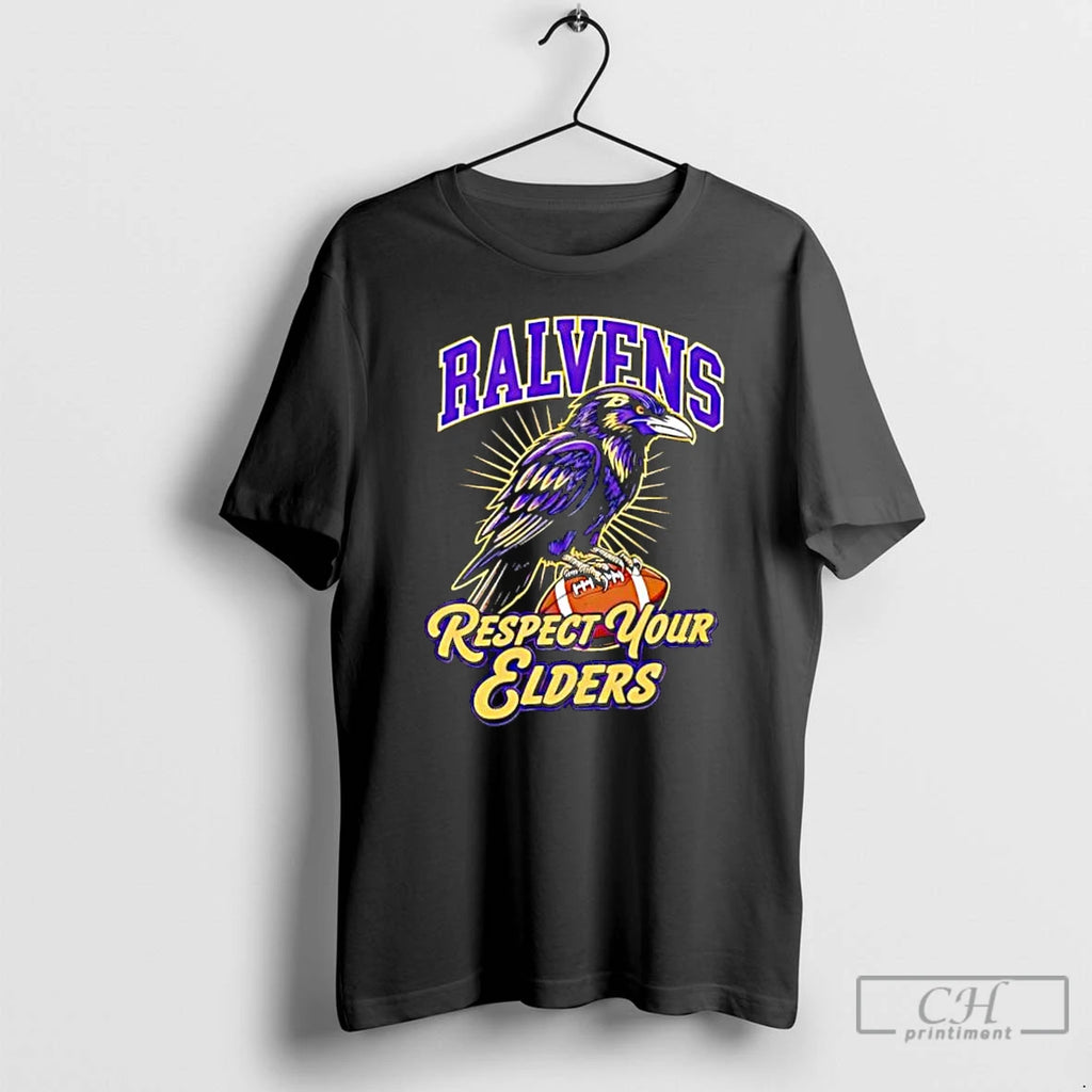 Classic Baltimore Ravens Respect Your Elders T-Shirts, Hoodie, Sweatshirt | PopFlextees.com