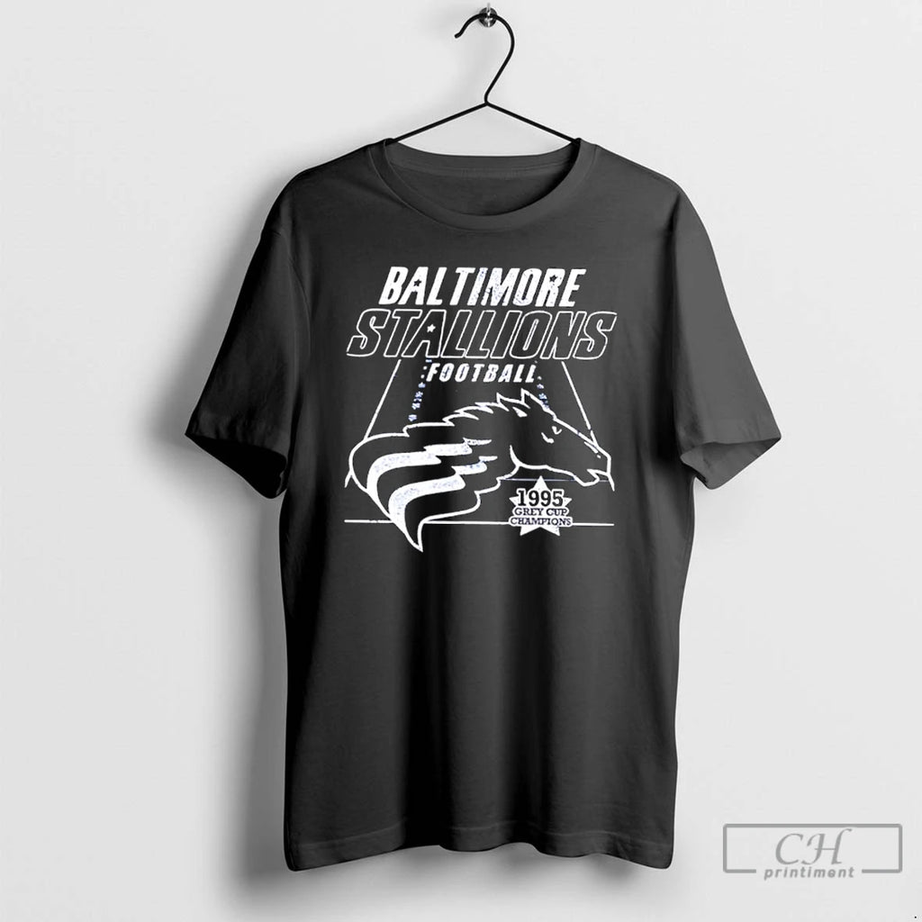 Classic Baltimore Stallions Football 1995 Grey Cup Champions T-Shirts, Hoodie, Sweatshirt | PopFlextees.com